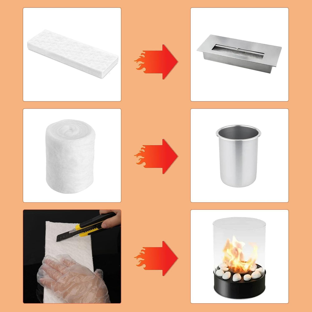 Keramikwolle Bioethanol 4 Stück, Ansicht 3