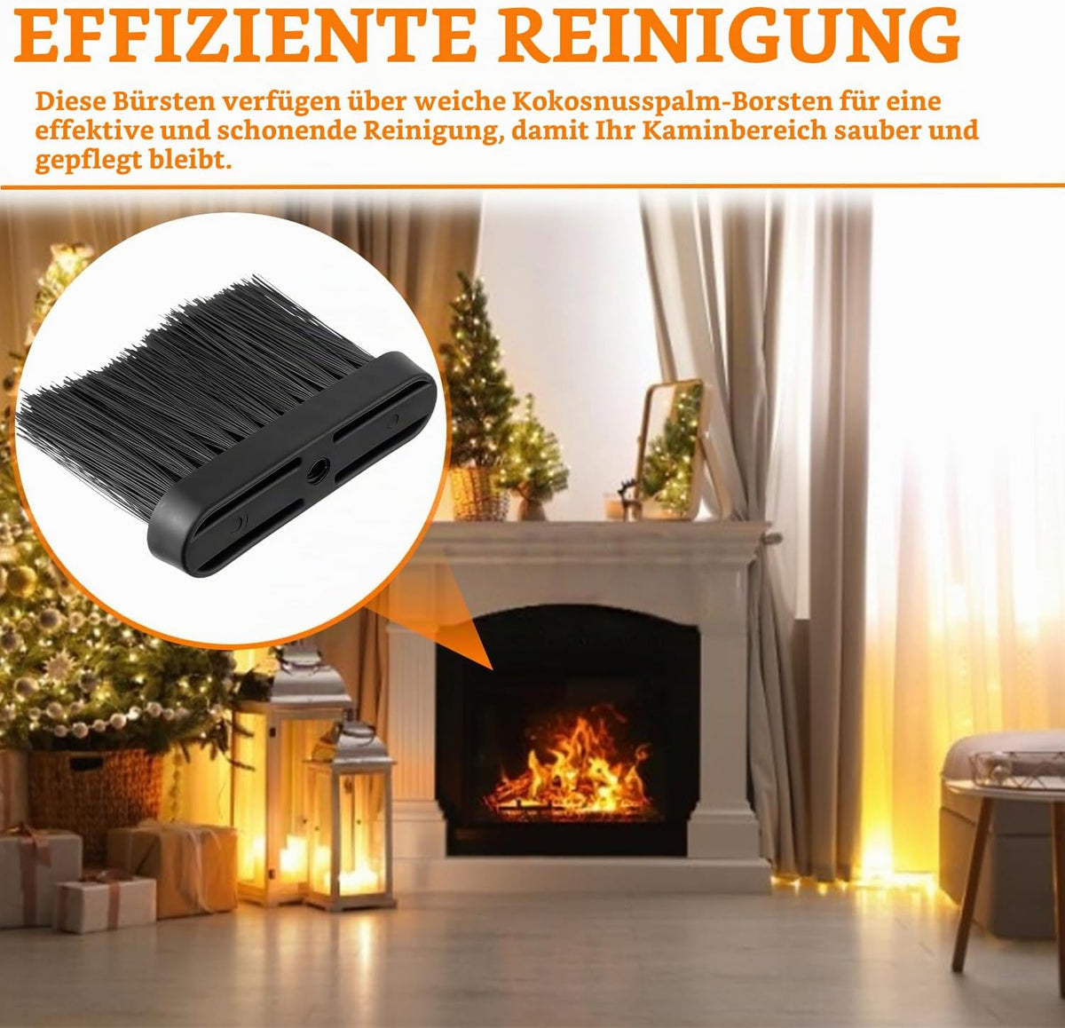 Ersatzbürsten Kaminbesteck 4 Stück – Ansicht 5 von 7