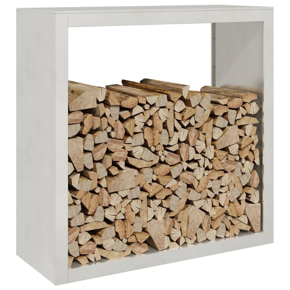 Brennholzregal Edelstahl 100 × 40 × 100 cm, Ansicht 3