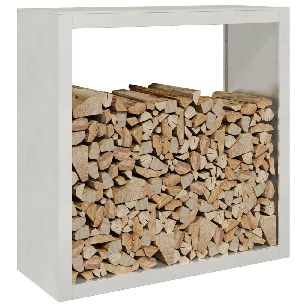 Brennholzregal Edelstahl 100 × 40 × 100 cm, Ansicht 3