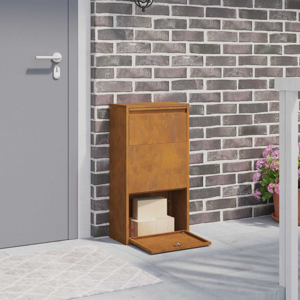 Paketbriefkasten Rostoptik 82 cm – Ansicht 2 von 14