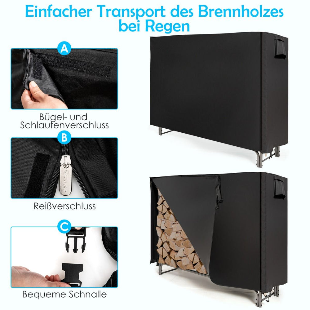Brennholzregal 153 × 35,5 × 122,5 cm, Ansicht 6