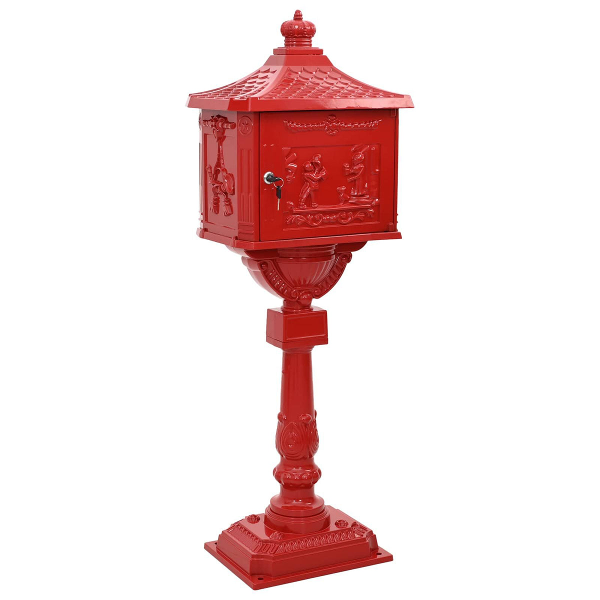 Standbriefkasten Vintage Rot – Ansicht 4 von 9