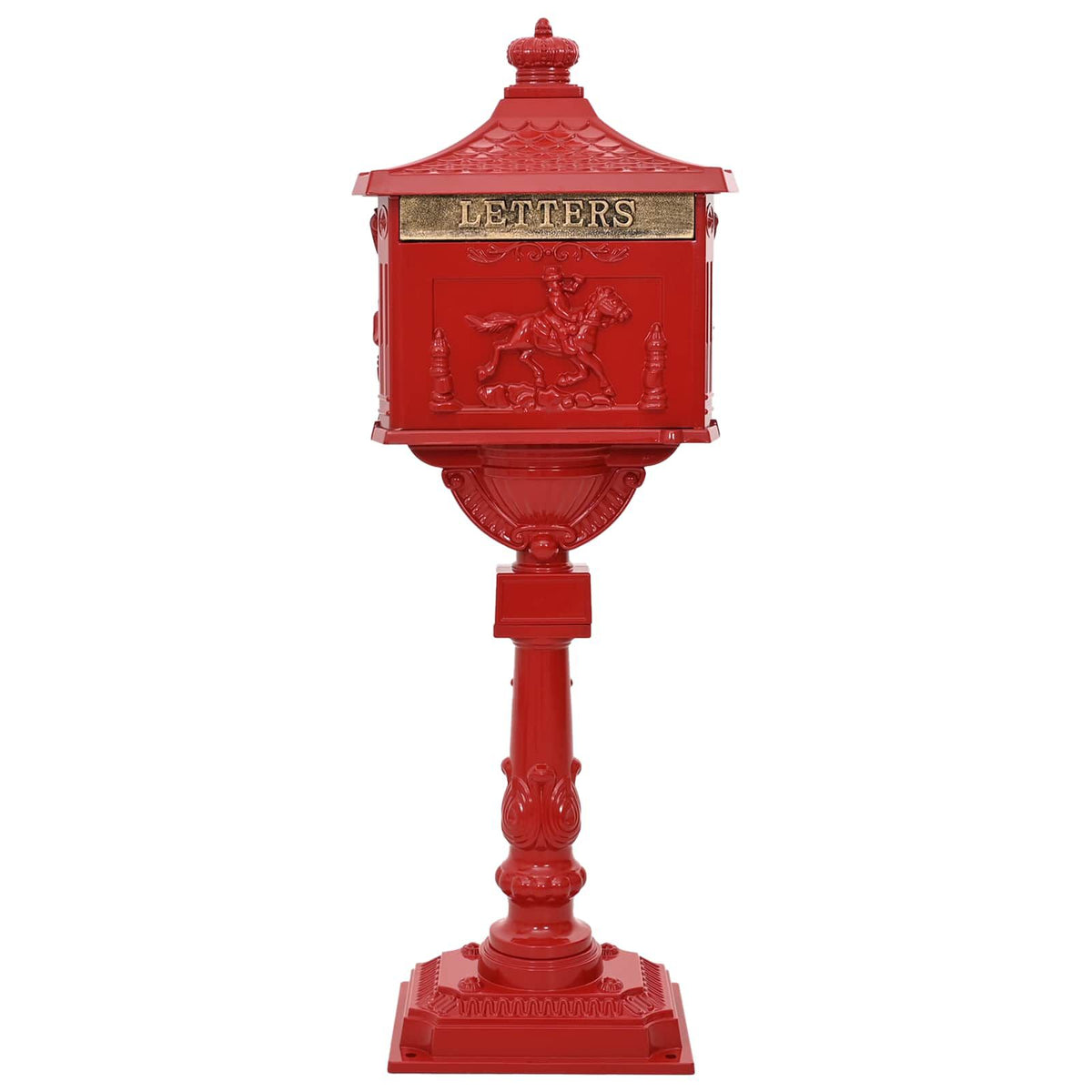 Standbriefkasten Vintage Rot – Ansicht 2 von 9