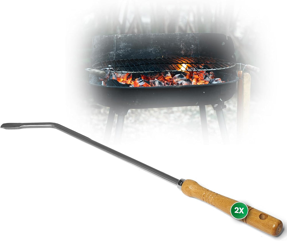 Stocheisen 2er-Set mit Holzgriff