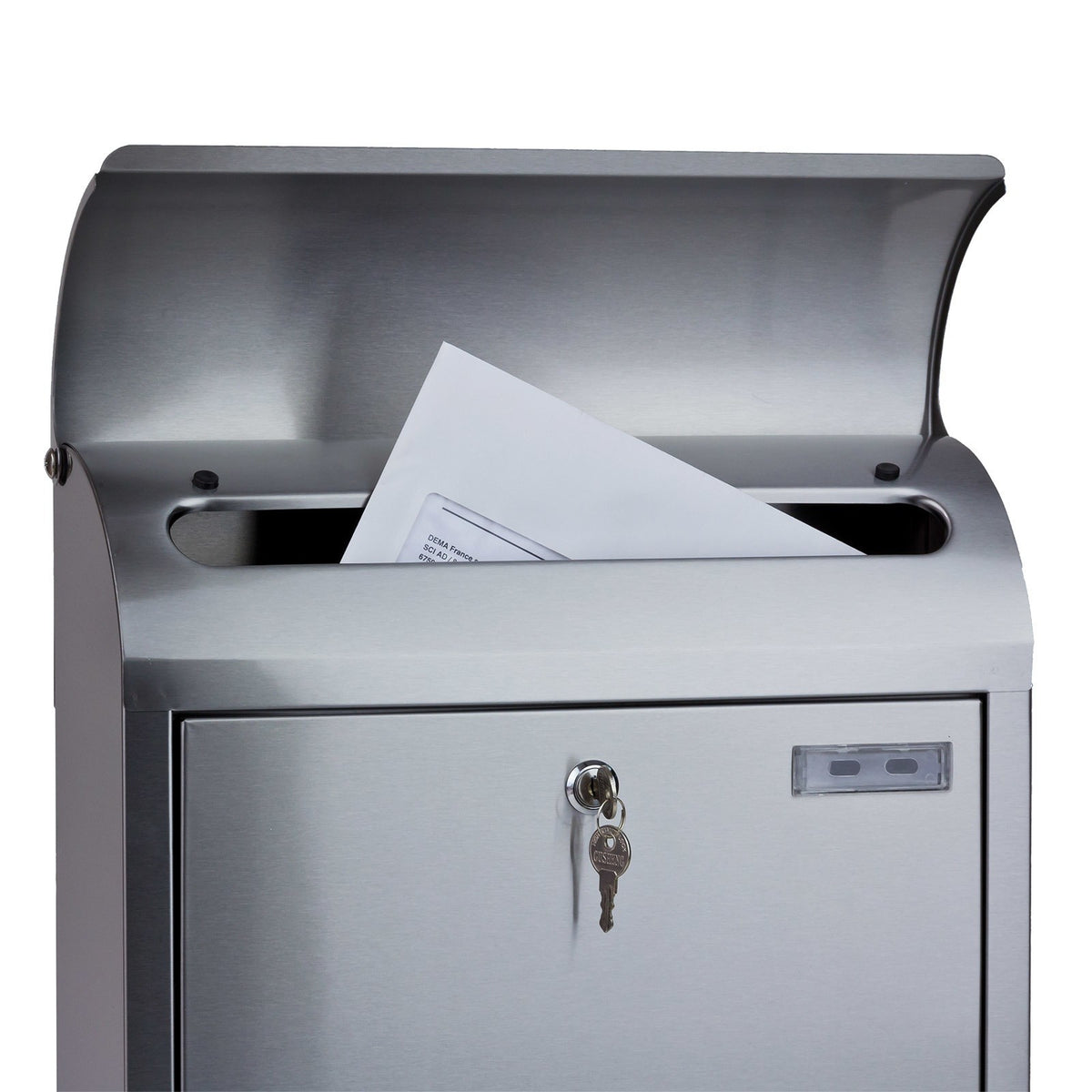 Wandbriefkasten Mailand Edelstahldesign, Ansicht 2