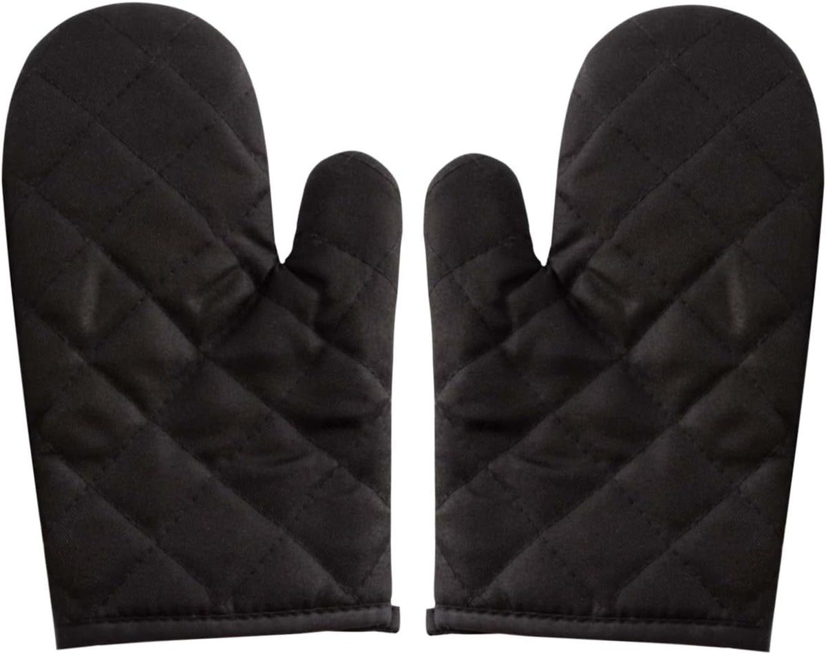 Ofenhandschuhe hitzebeständig lang Schwarz – Ansicht 1 von 7