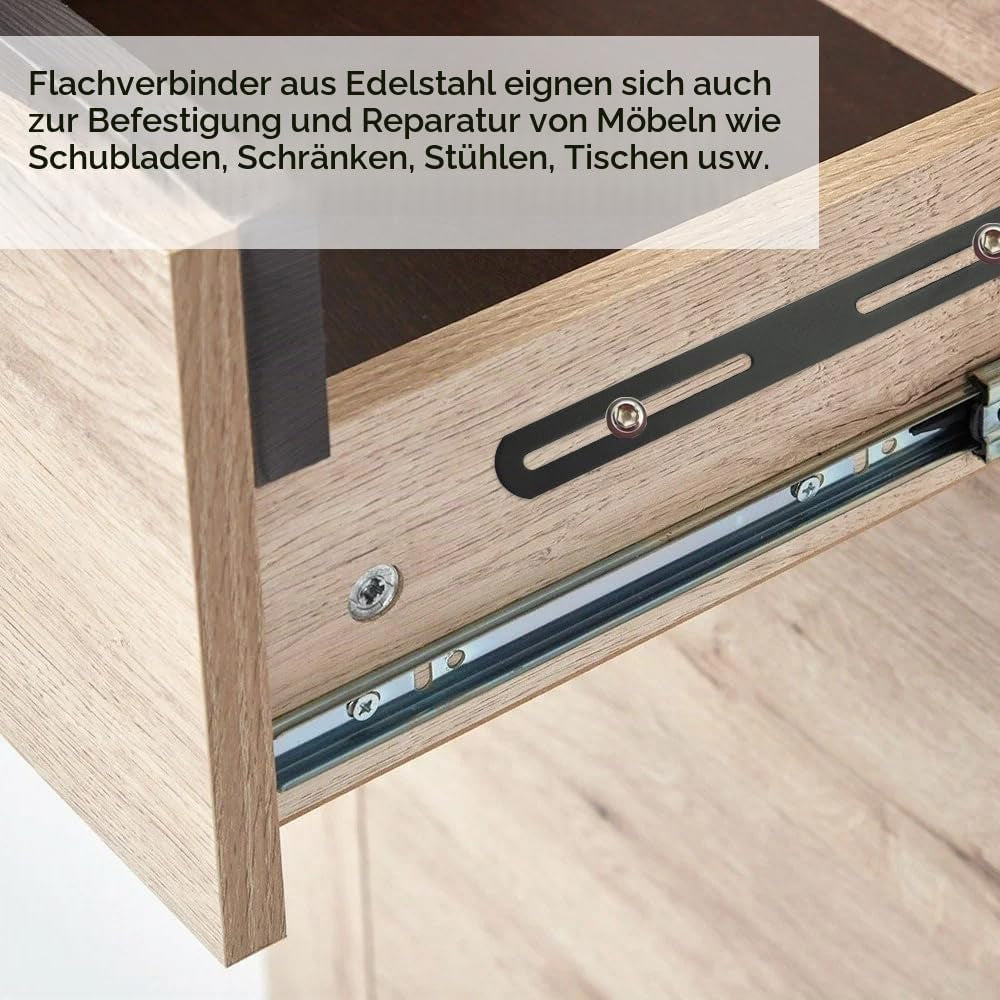 Zaunbefestigung Briefkasten 220 mm Schwarz, Ansicht 6