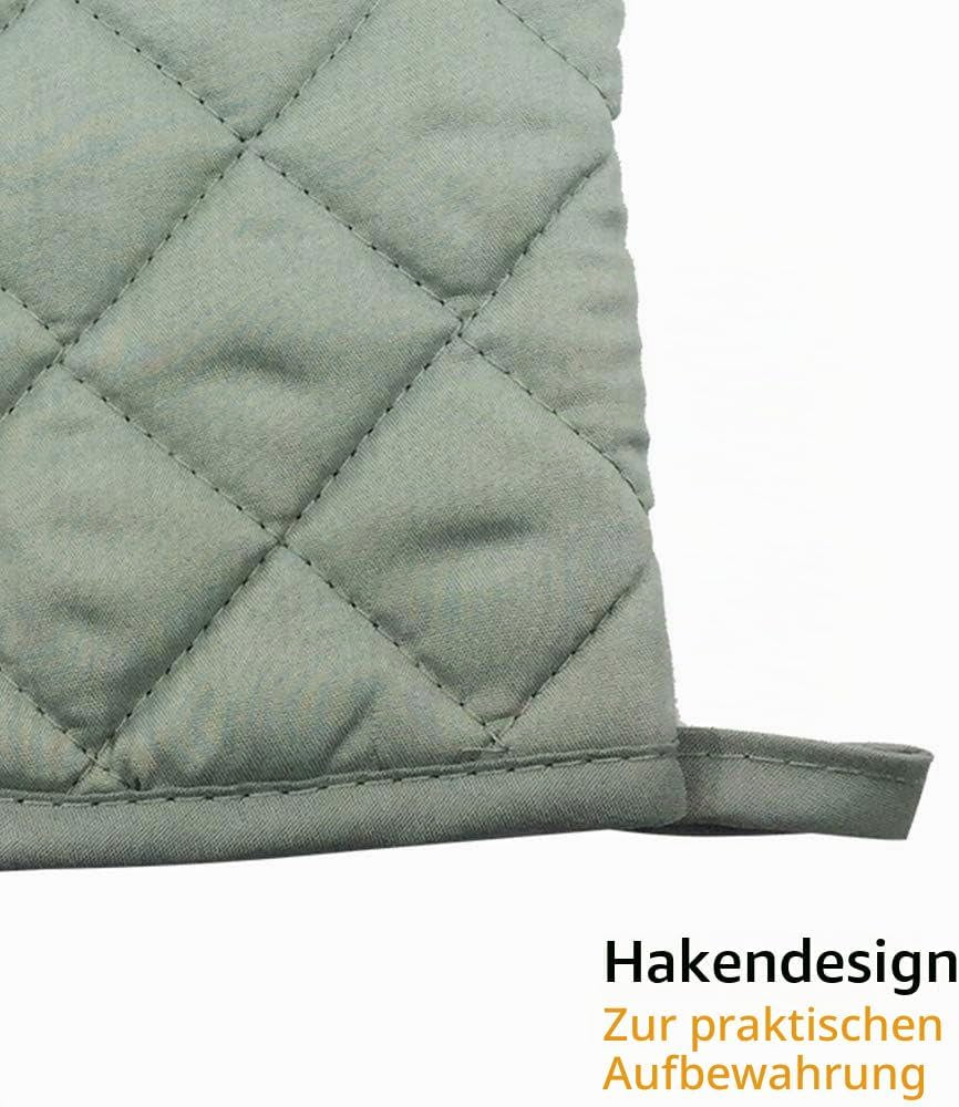 Ofenhandschuhe hitzebeständig lang Grau – Ansicht 3 von 6
