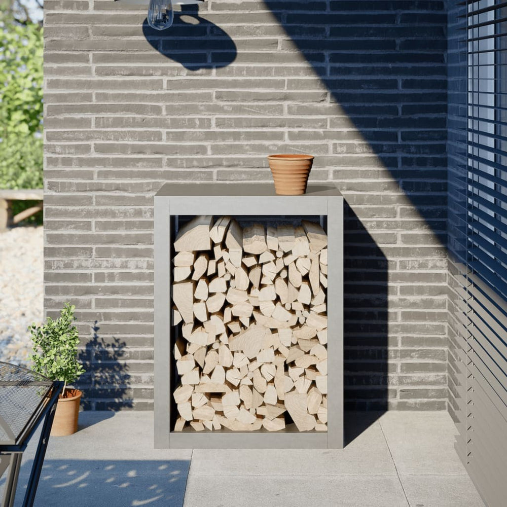 Brennholzregal Stahl 40 cm tief, Ansicht 8