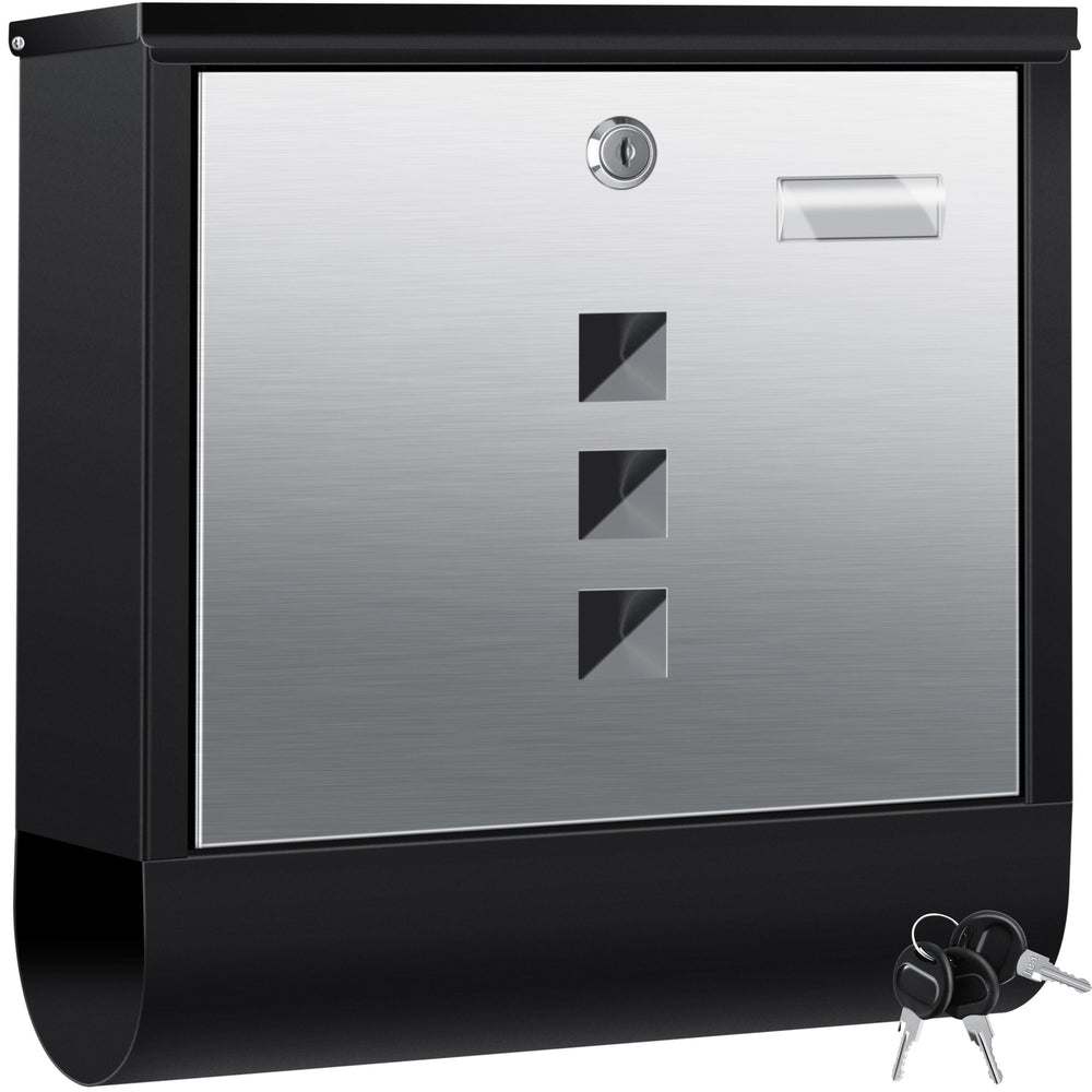 Wandbriefkasten mit Zeitungsfach Edelstahl – Ansicht 5 von 14