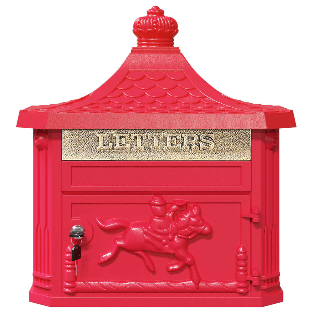Wandbriefkasten Vintage Rot – Ansicht 6 von 11
