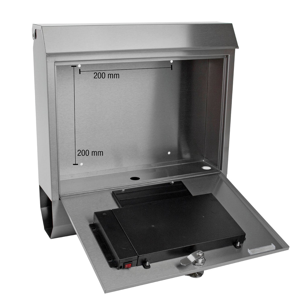 Wandbriefkasten Solar Edelstahldesign, Ansicht 6