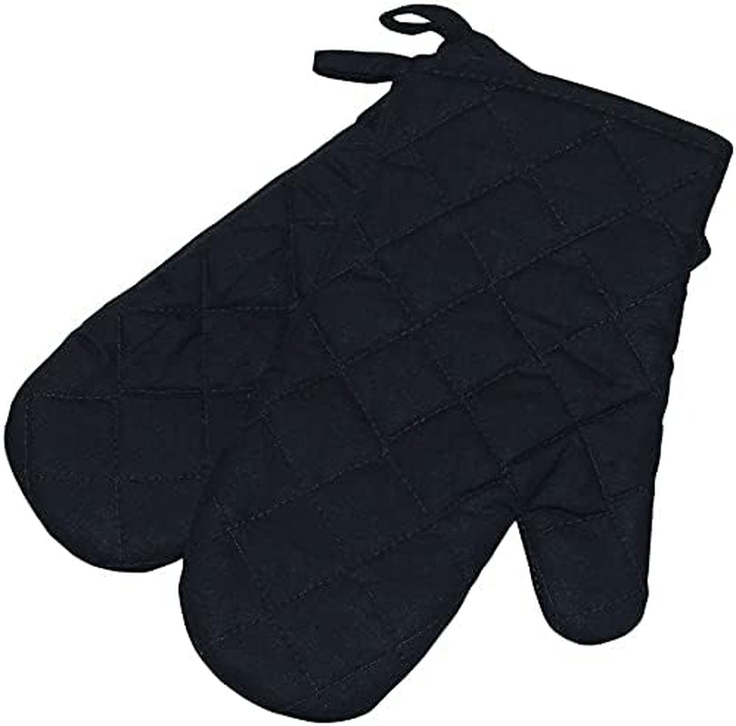 Ofenhandschuhe hitzebeständig lang Schwarz – Ansicht 2 von 7