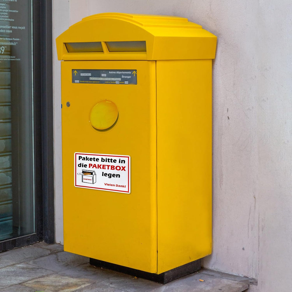 Paketbox-Schild 20 × 30 cm – Ansicht 7 von 7