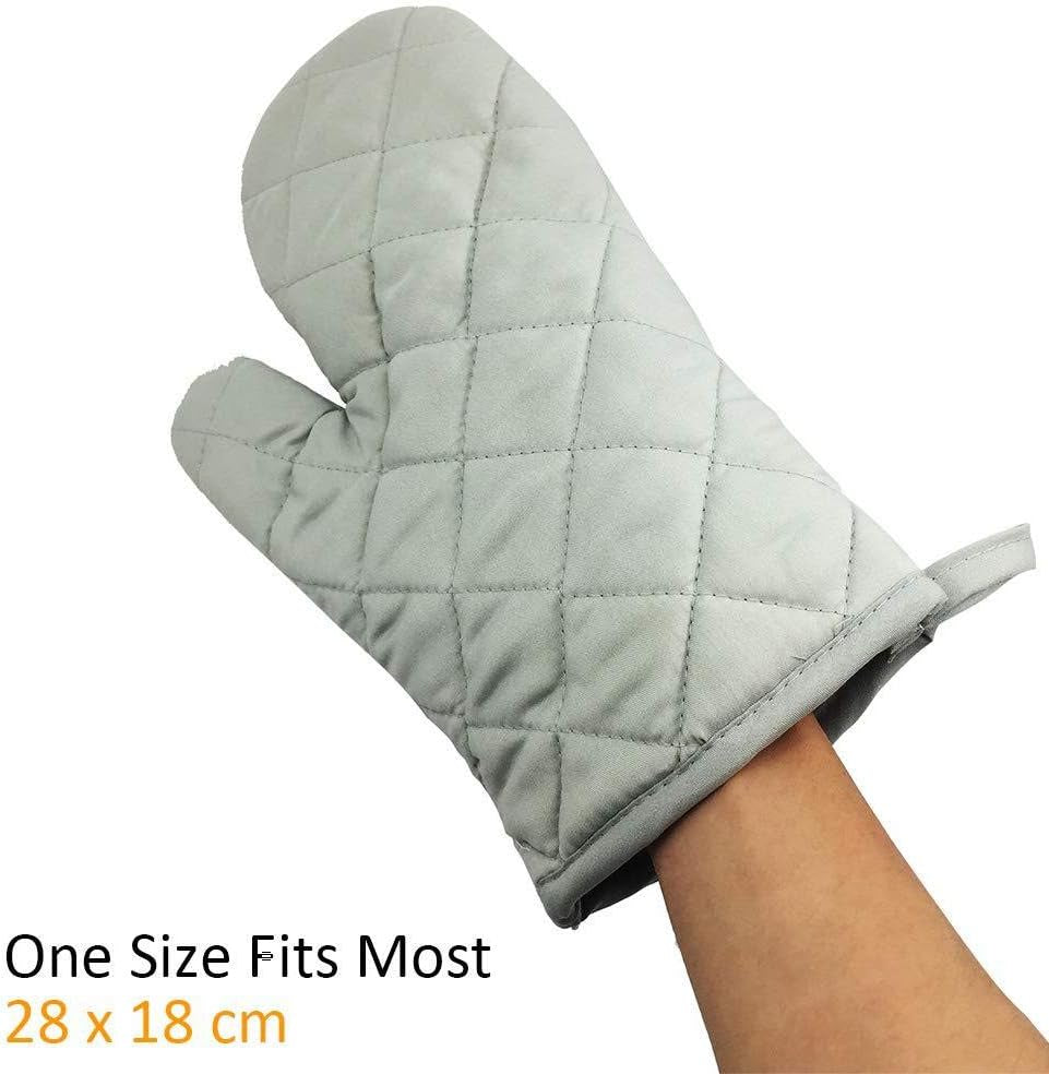 Ofenhandschuhe hitzebeständig lang Grau – Ansicht 5 von 6