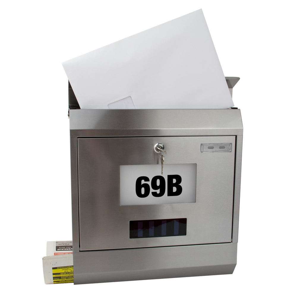 Wandbriefkasten Solar Edelstahldesign