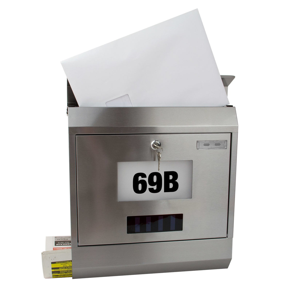 Wandbriefkasten Solar Edelstahldesign