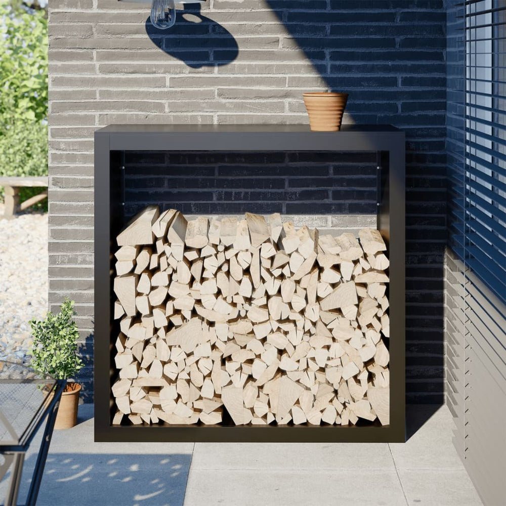 Brennholzregal Stahl 40 cm tief, Ansicht 9