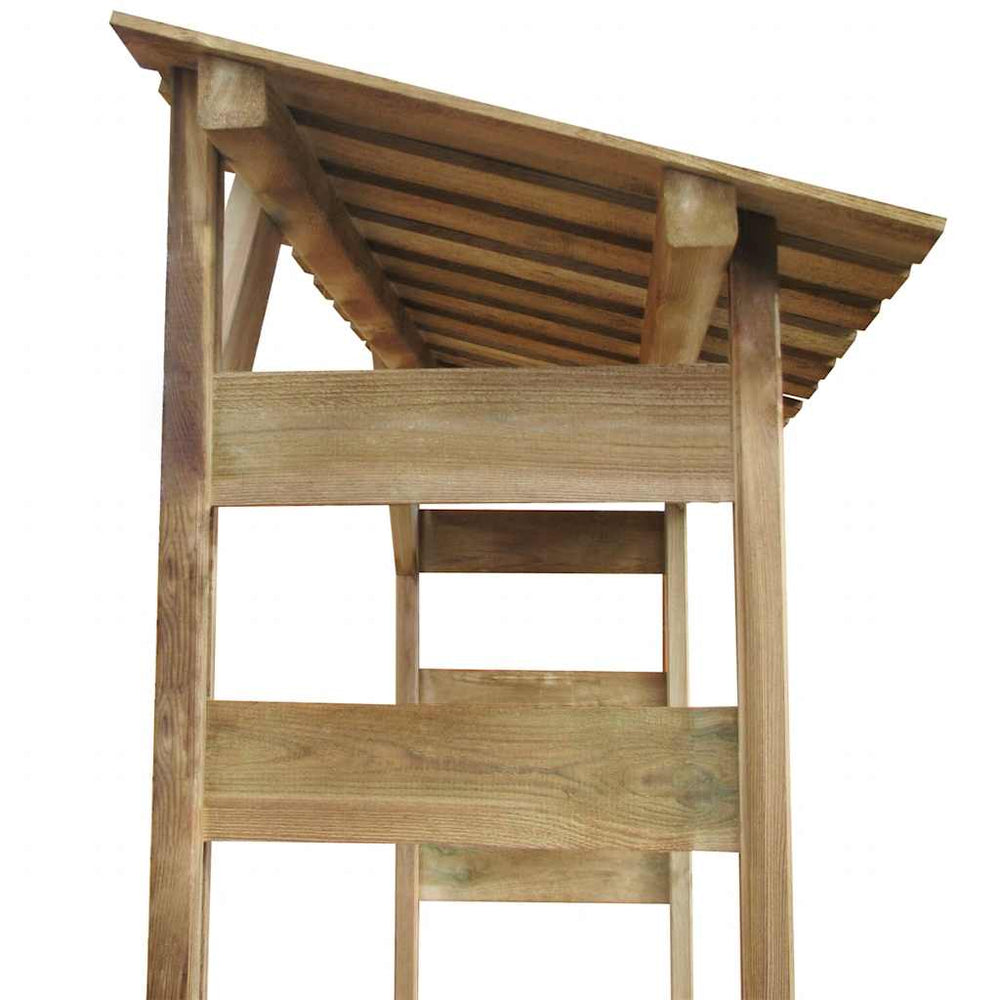 Brennholz-Unterstand Kiefernholz 176 cm hoch, Ansicht 6