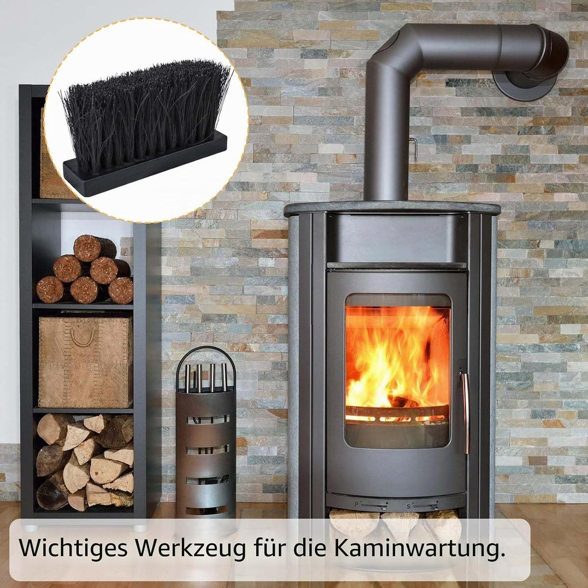 Ersatzbürsten Kaminbesteck 4 Stück, Ansicht 3