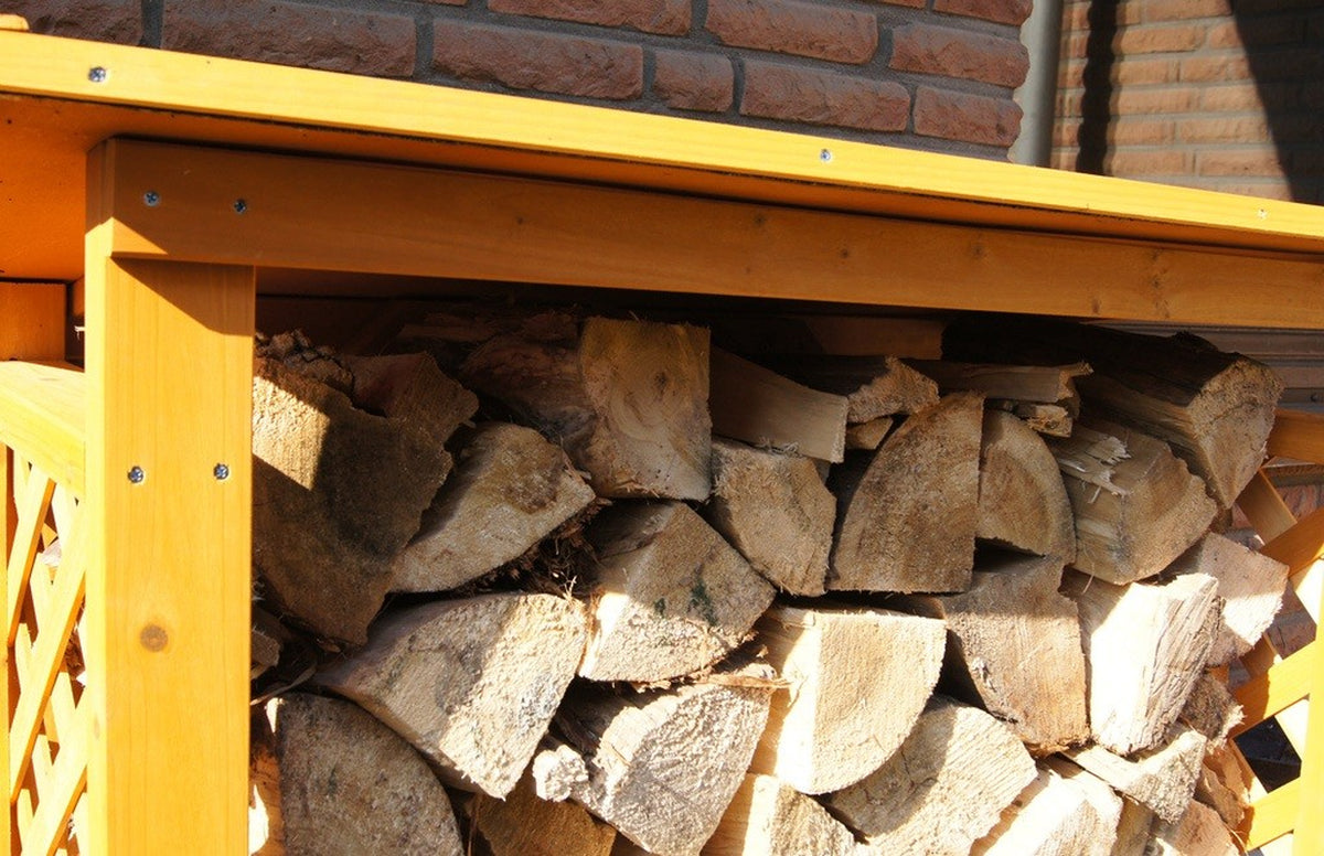 Kaminholzregal Kiefernholz Natur 103 × 45 cm, Ansicht 4