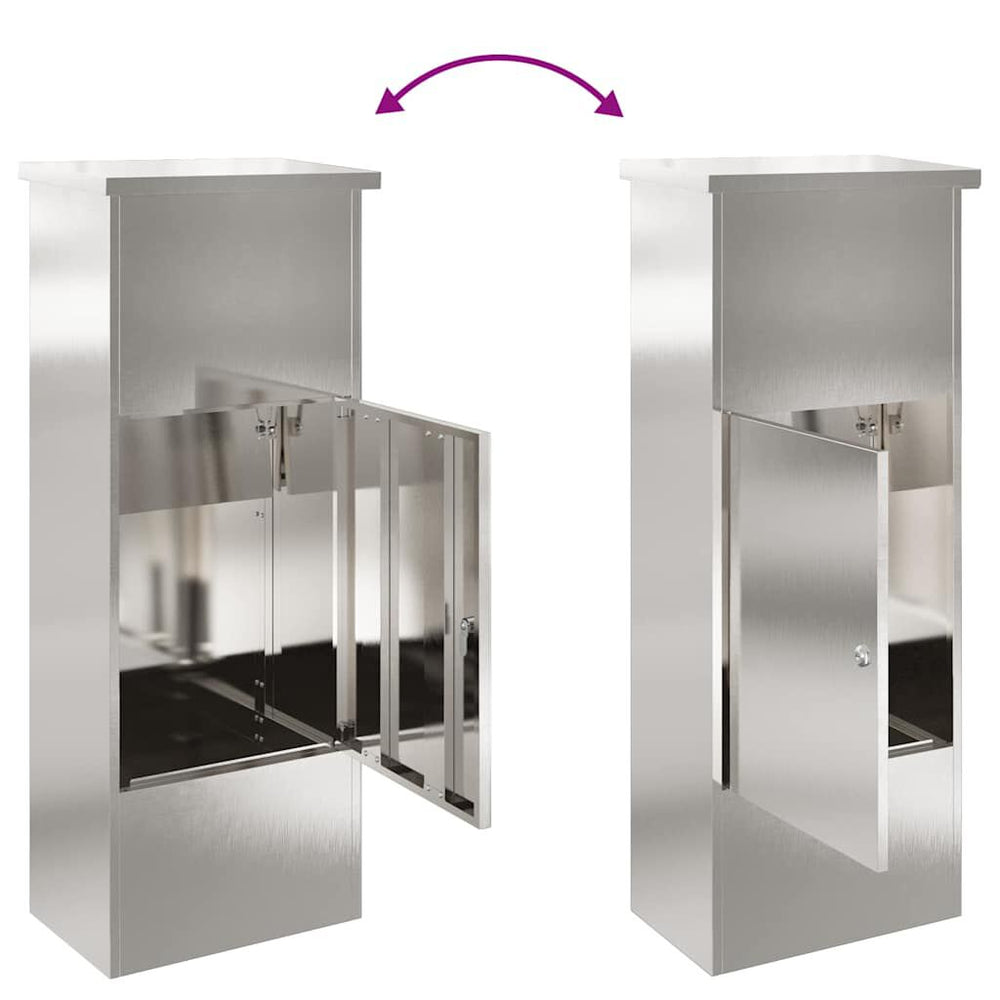 Paketbriefkasten Silber 110,5 cm – Ansicht 9 von 14