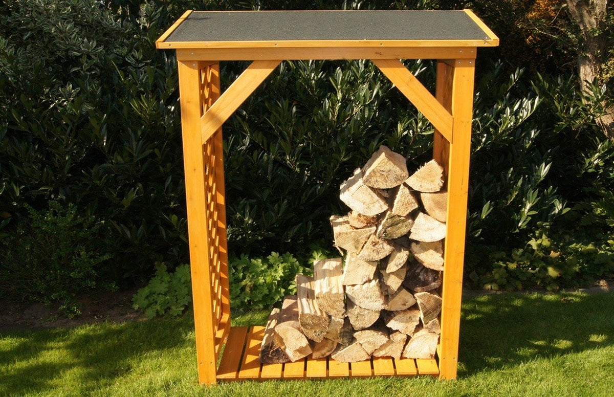 Kaminholzregal Kiefernholz Natur 103 × 45 cm, Ansicht 5