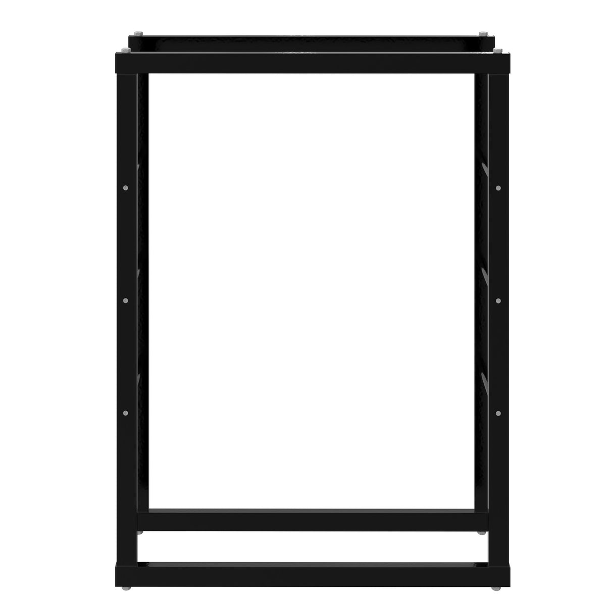 Kaminholzregal innen Metall Schwarz – Ansicht 4 von 6