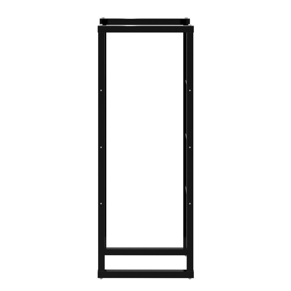 Kaminholzregal Metall Schwarz 60 × 25 × 150 cm, Ansicht 4