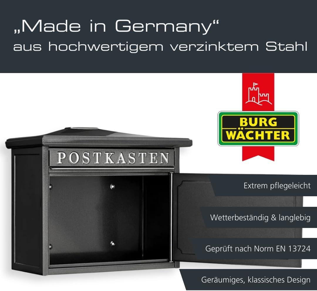 Wandbriefkasten Alteisen groß – Ansicht 3 von 6