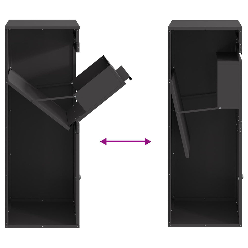Paketbriefkasten Schwarz 103 cm, Ansicht 10