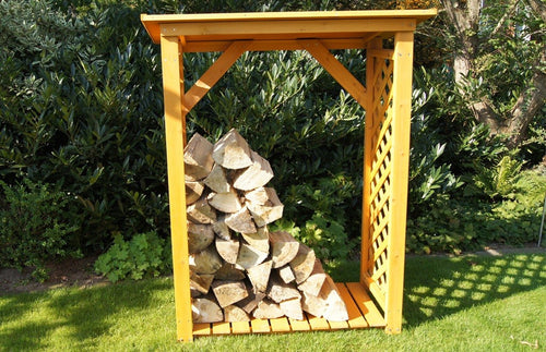 Kaminholzregal Kiefernholz Natur 103 × 45 cm