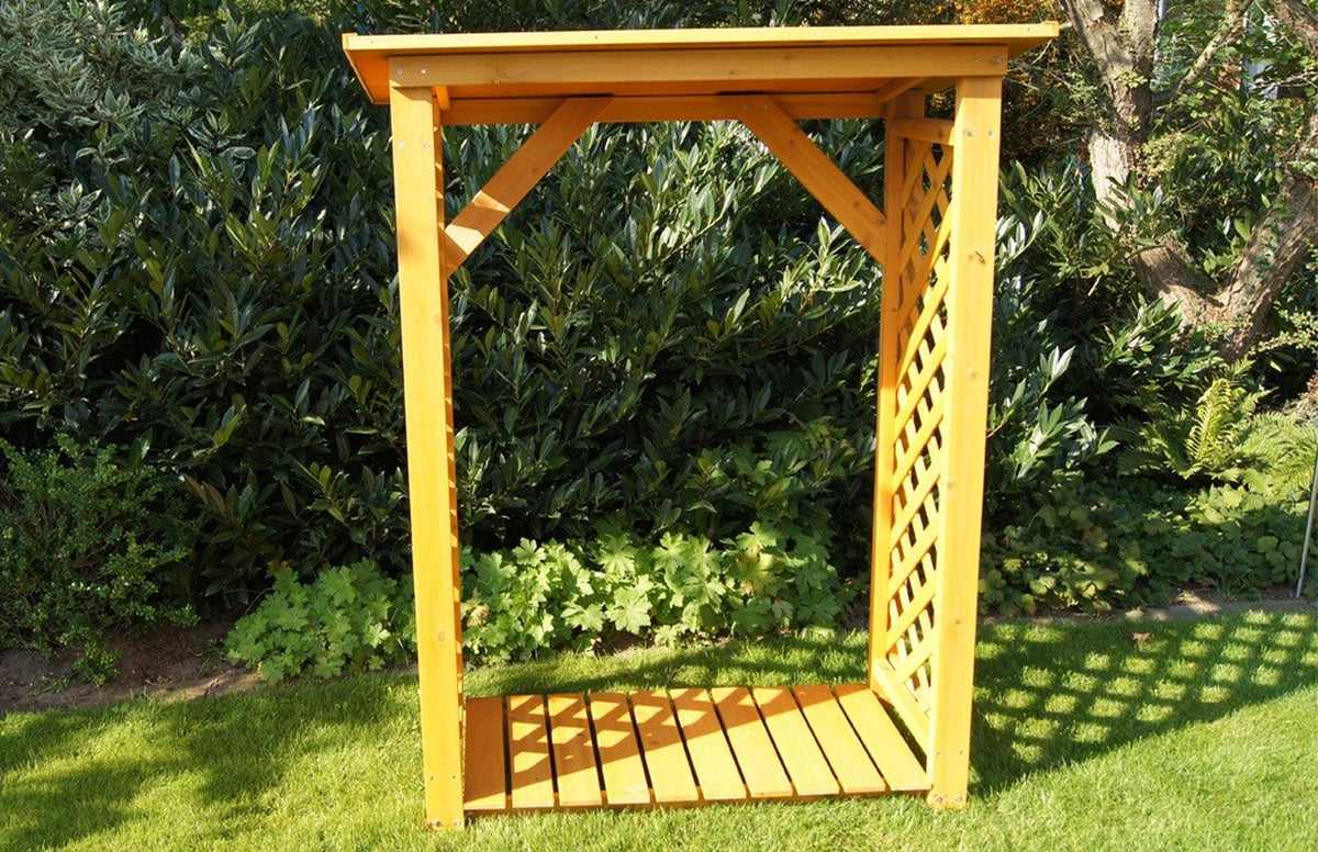 Kaminholzregal Kiefernholz Natur 103 × 45 cm, Ansicht 2