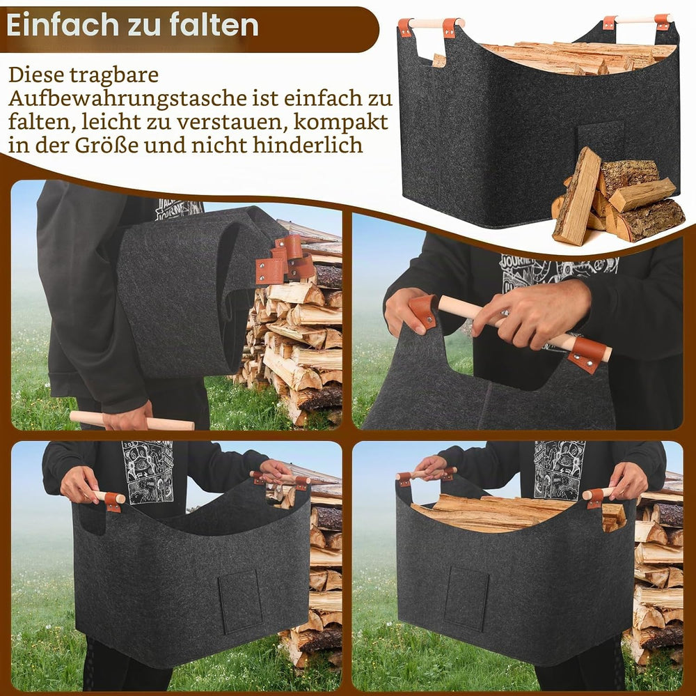Kaminholztasche Filz 96 Liter – Ansicht 6 von 7