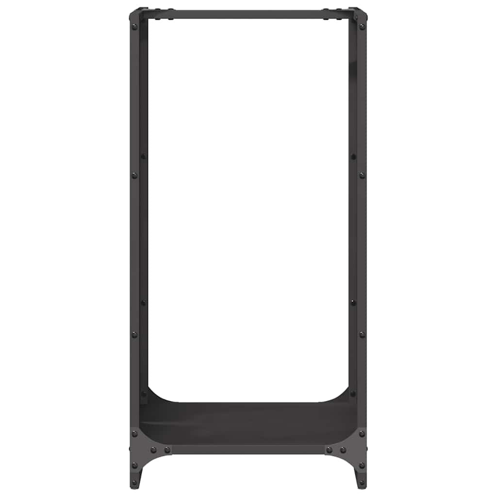 Brennholzregal Schwarz 40 × 30 × 80 cm, Ansicht 5