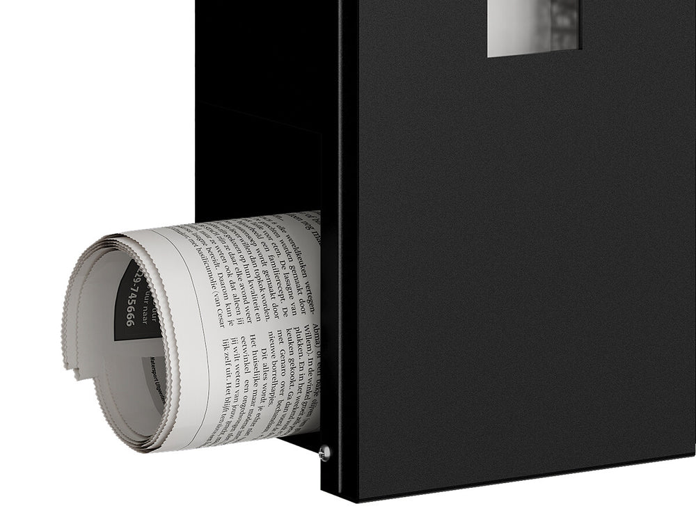 Wandbriefkasten Grau oder Schwarz mit Zeitungsfach, Ansicht 17