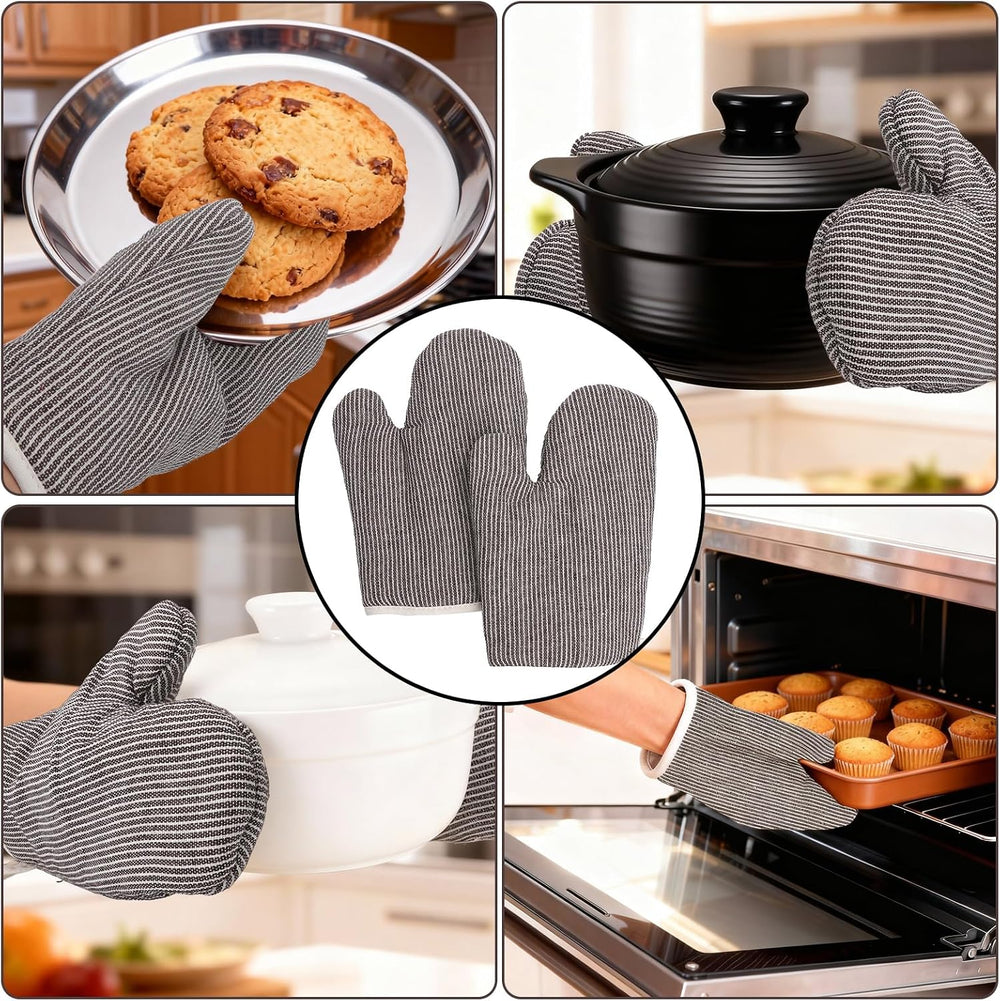 Ofenhandschuhe hitzebeständig Braun – Ansicht 7 von 7
