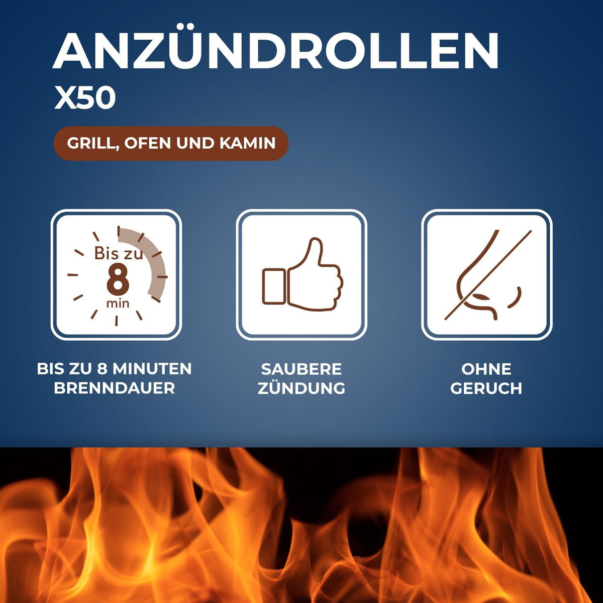 Anzündwolle 50 Stück – Ansicht 3 von 7
