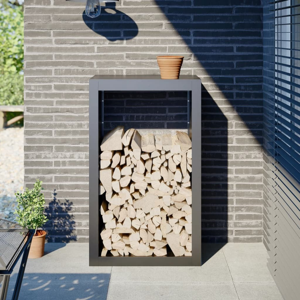 Brennholzregal Stahl 40 cm tief, Ansicht 5