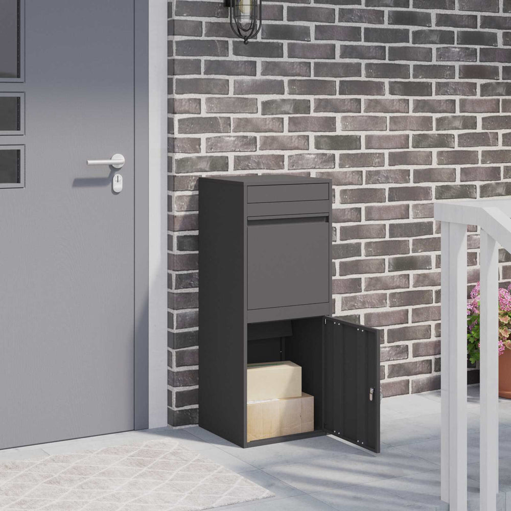 Paketbriefkasten Schwarz 103 cm, Ansicht 2