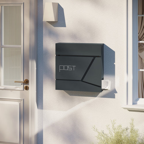 Wandbriefkasten mit Zeitungsrolle – Ansicht 1 von 16