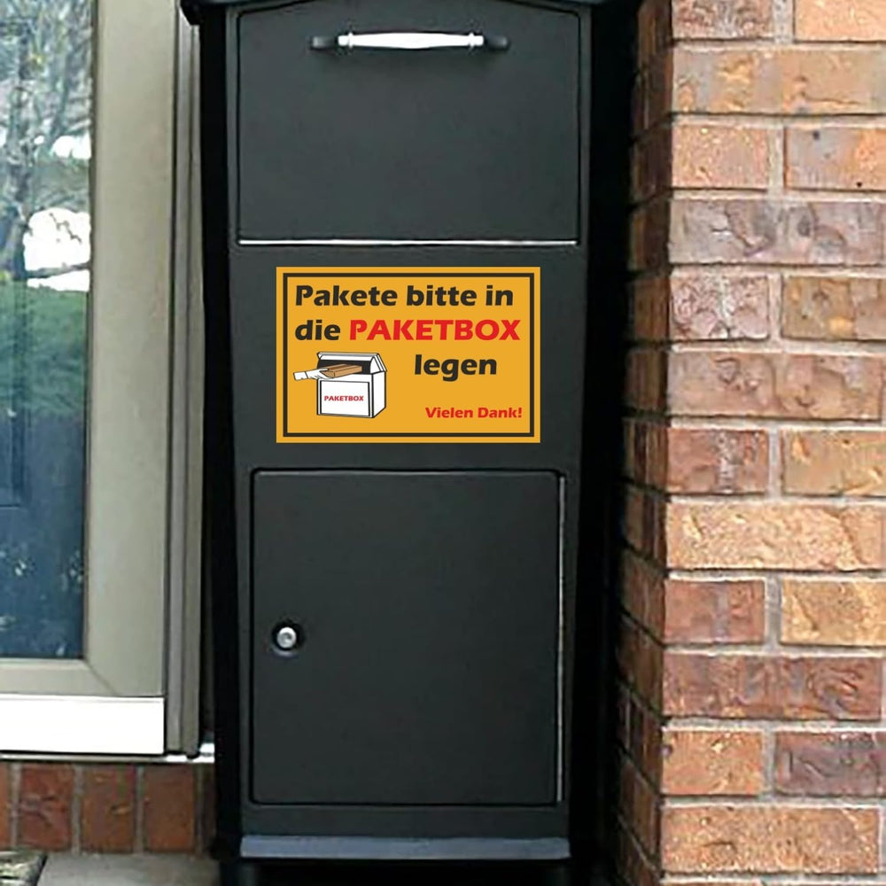 Paketbox-Schild PVC 30 × 20 cm – Ansicht 6 von 6