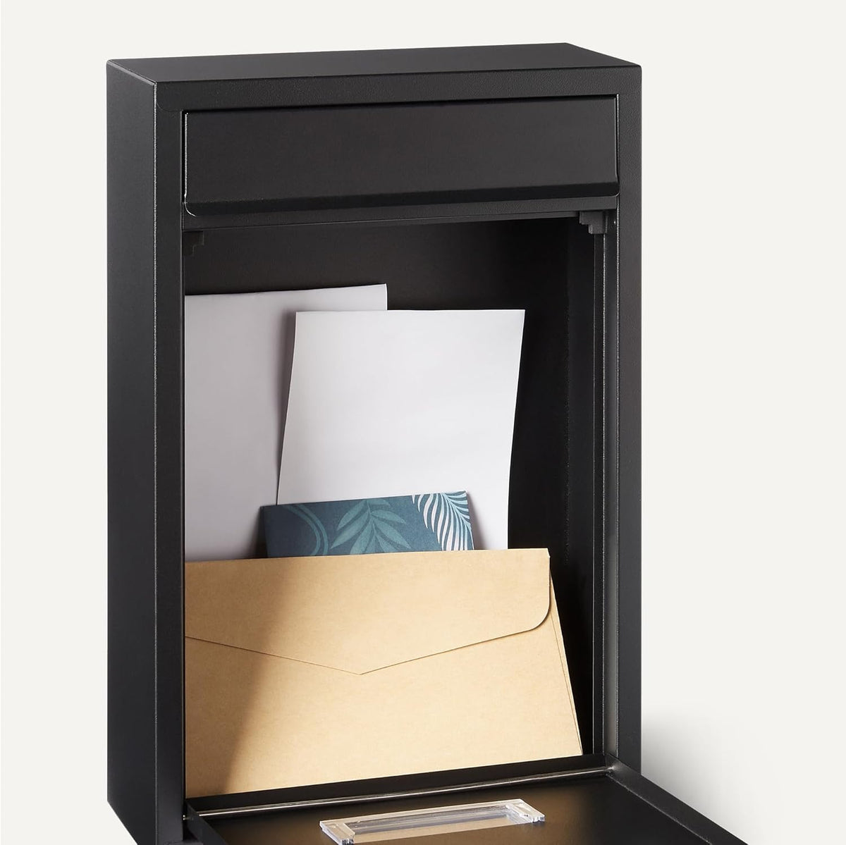 Wandbriefkasten Schwarz klein – Ansicht 3 von 5