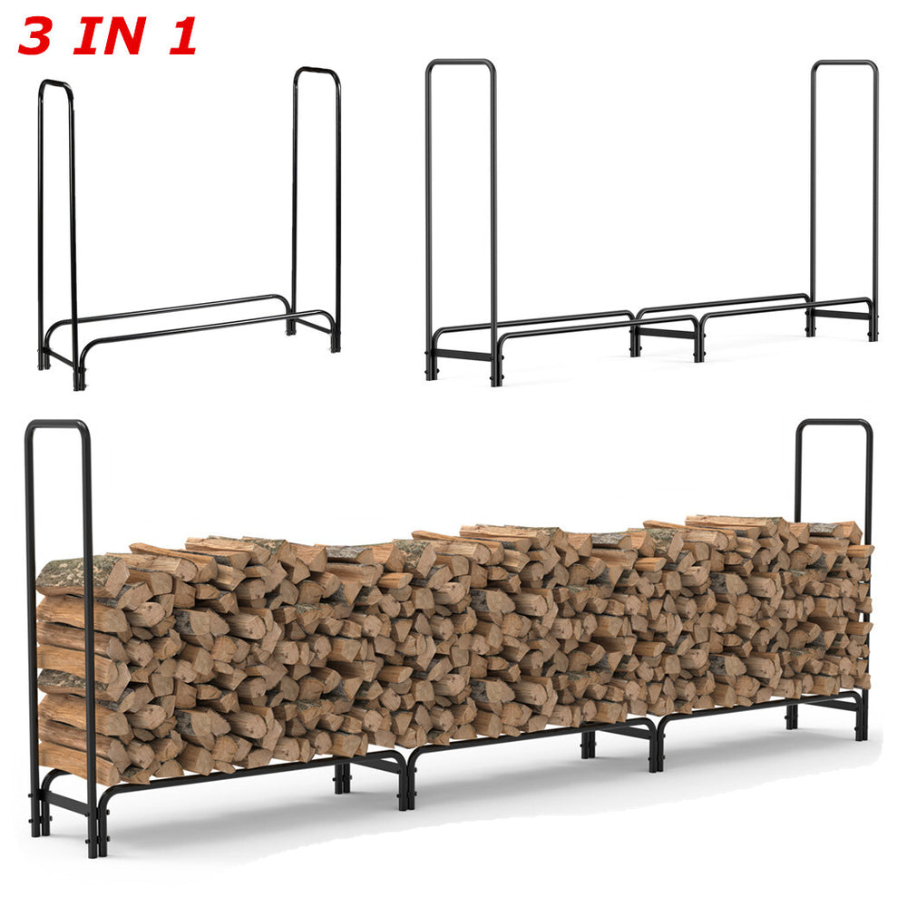 Brennholzregal extra lang 345 cm, Ansicht 4