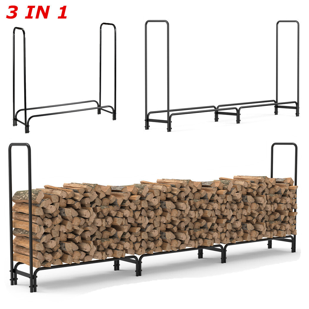 Brennholzregal extra lang 345 cm, Ansicht 4