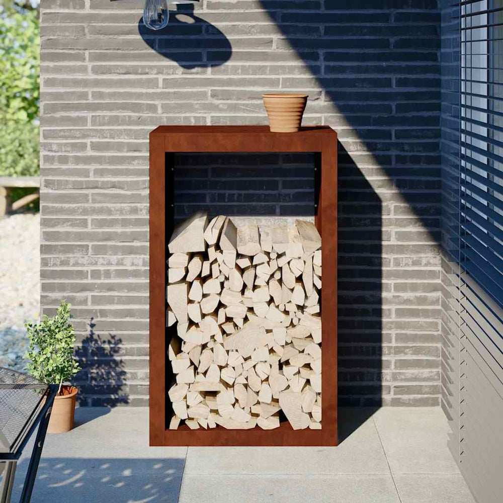 Brennholzregal Stahl 40 cm tief, Ansicht 6