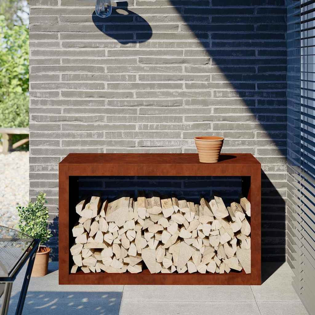 Brennholzregal Stahl 40 cm tief, Ansicht 2