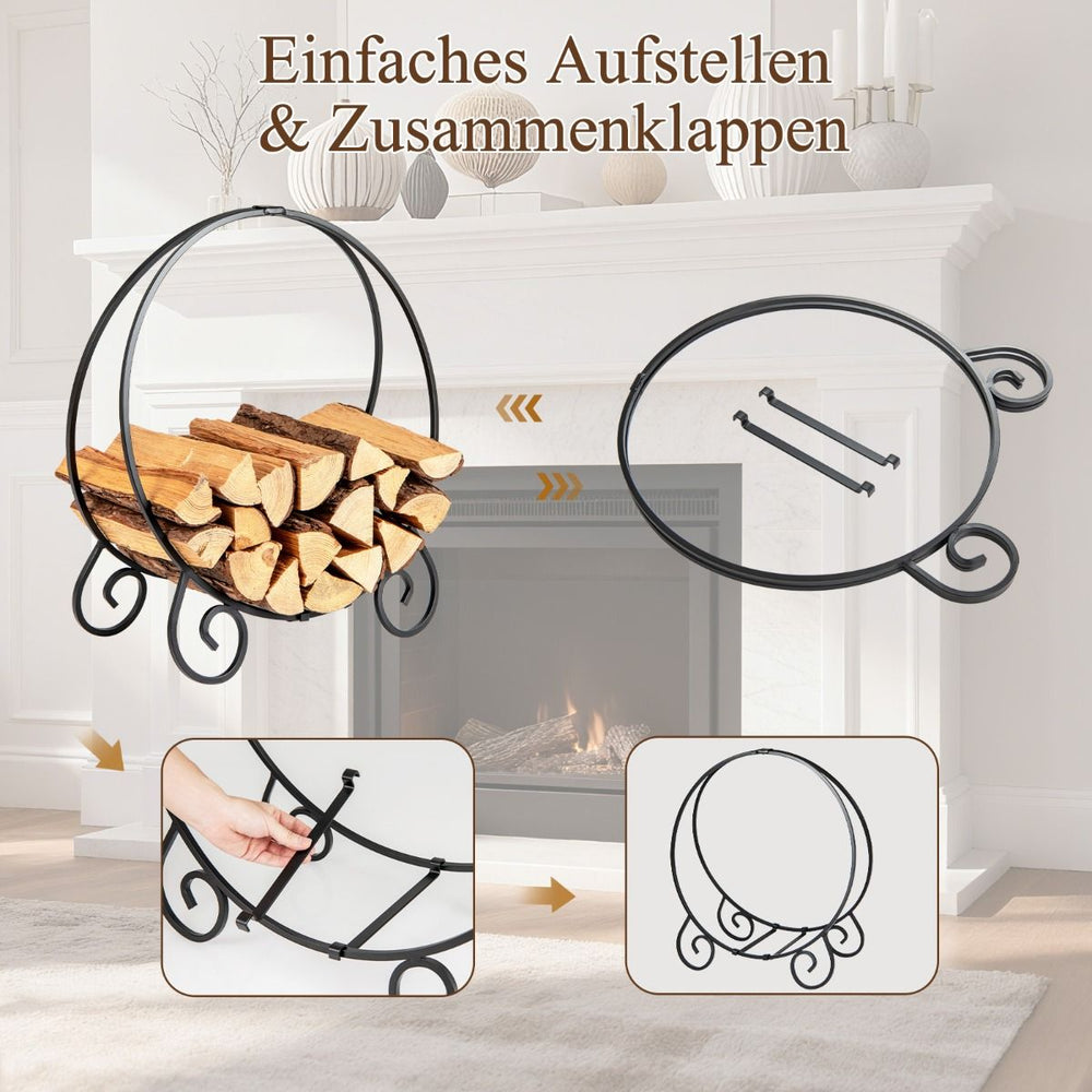 Kaminholzregal klappbar innen und außen – Ansicht 7 von 10
