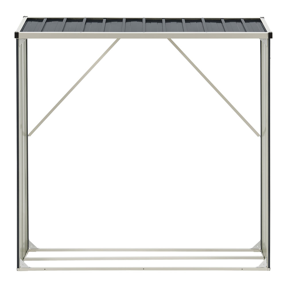 Brennholzlager Kalmar Anthrazit 158 × 47 × 152 cm, Ansicht 5